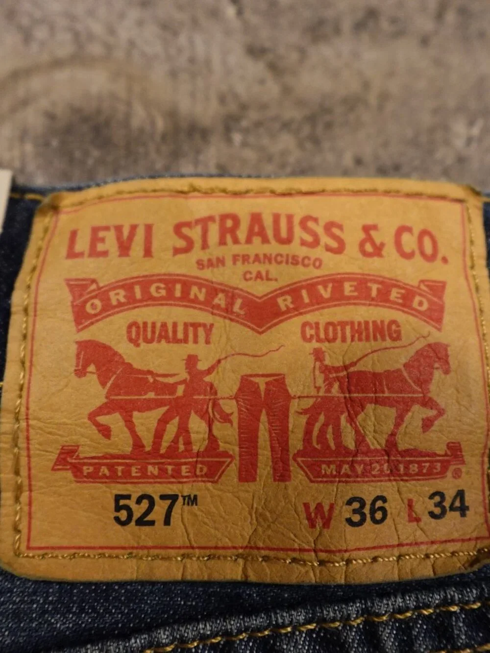 Levi's 527 Slim Bootcut Jeans Men's 36x34 Medium Wash 100% Cotton NWT
